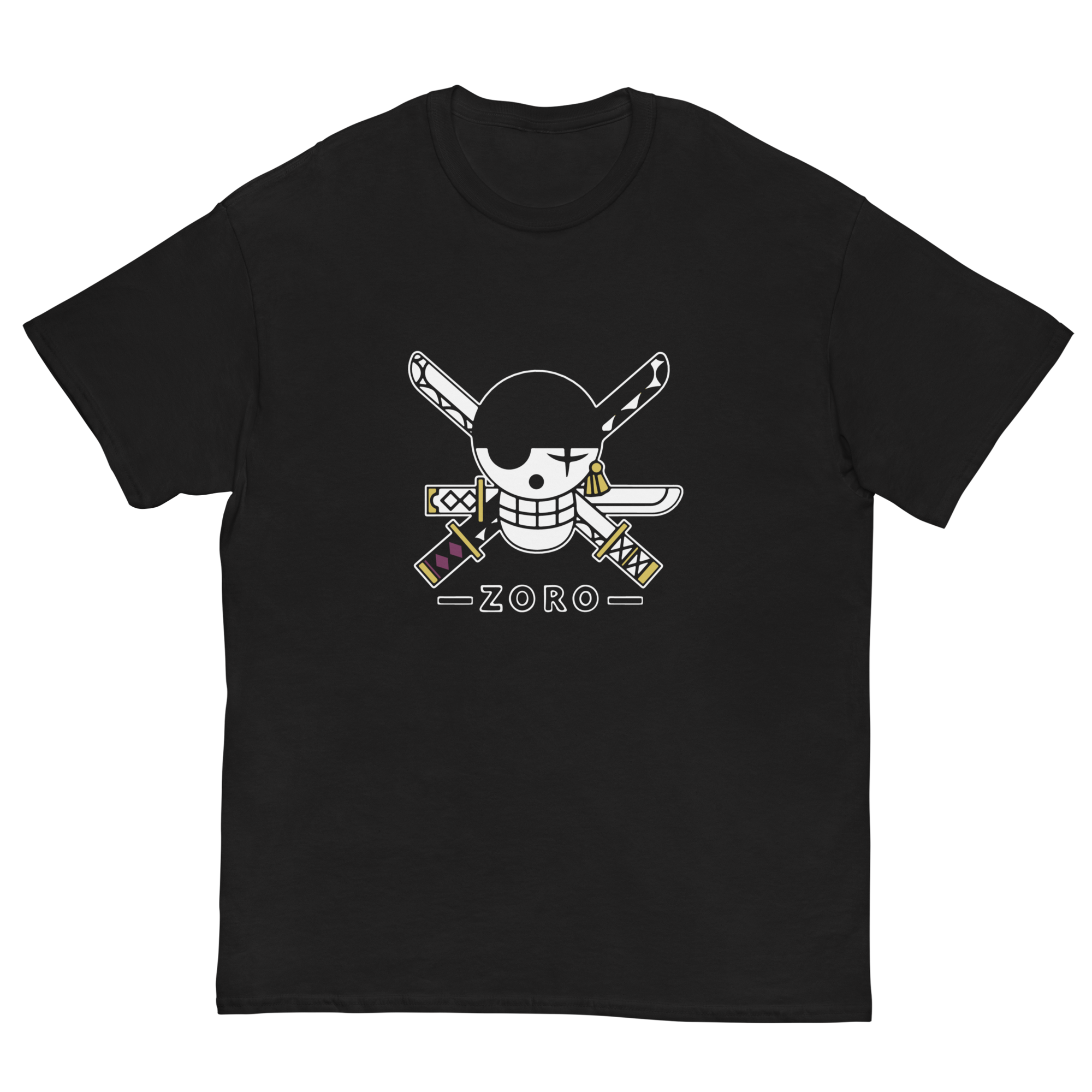 camiseta negra zoro roronoa