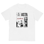 camiseta blanca asta black clover