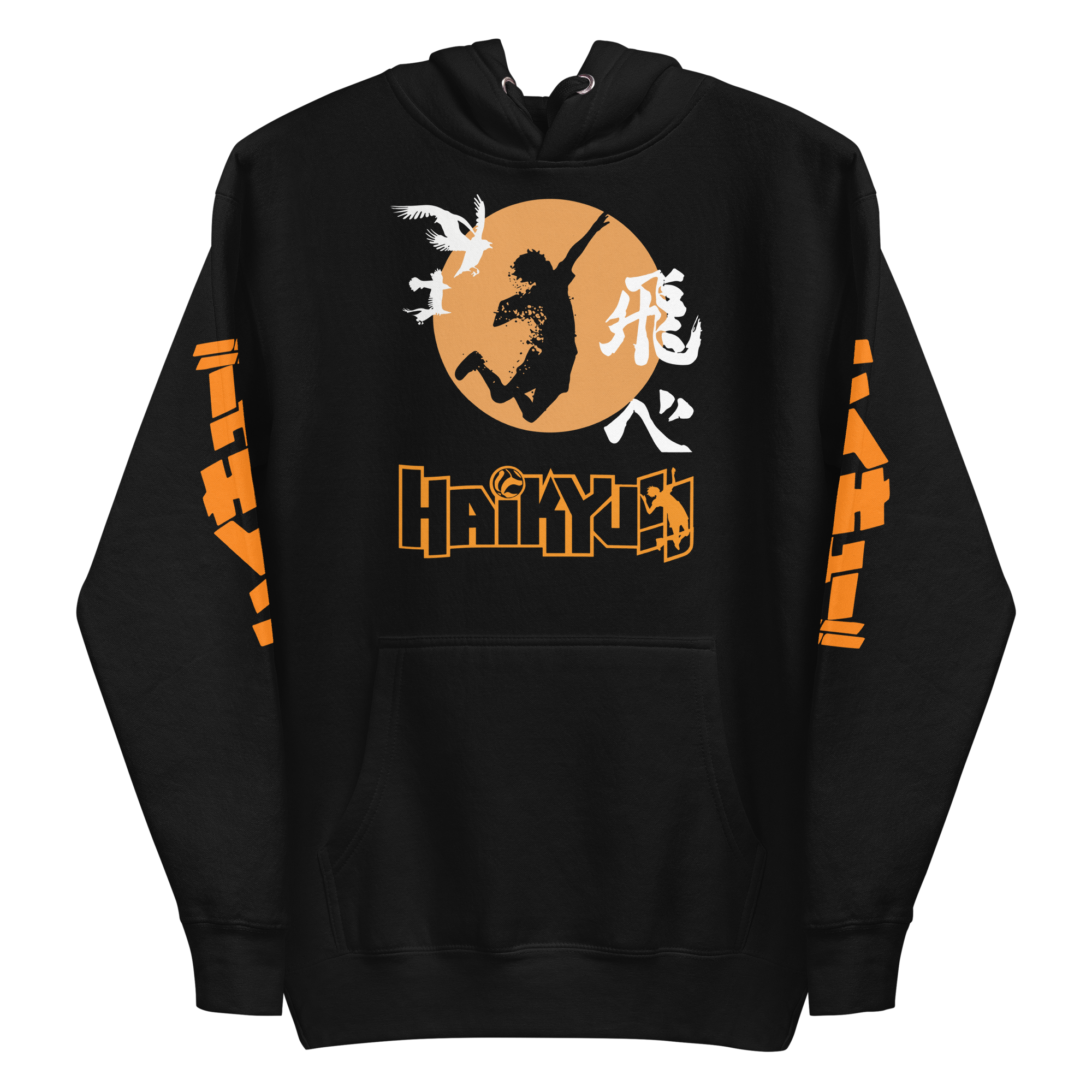 sudadera shoyo hinata negra