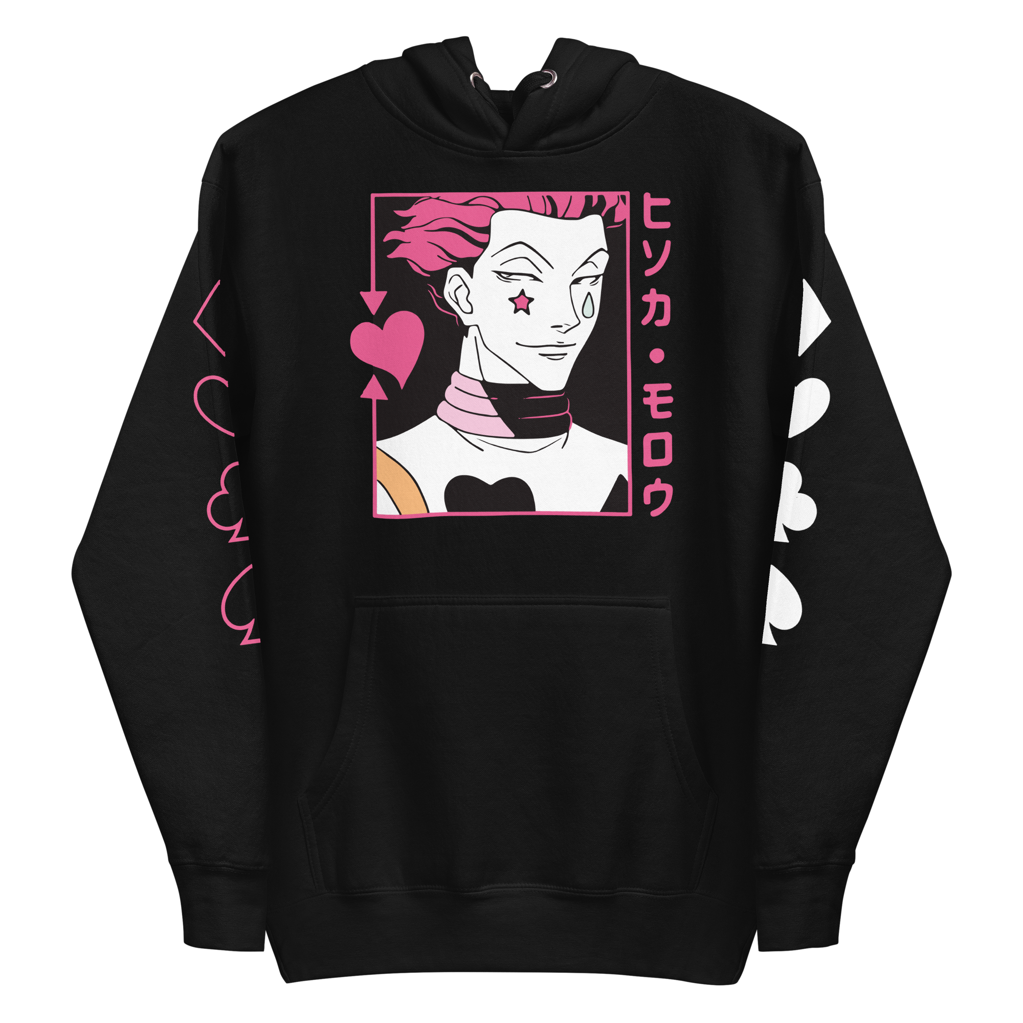 sudadera hisoka negra unisex sudadera hisoka negra unisex