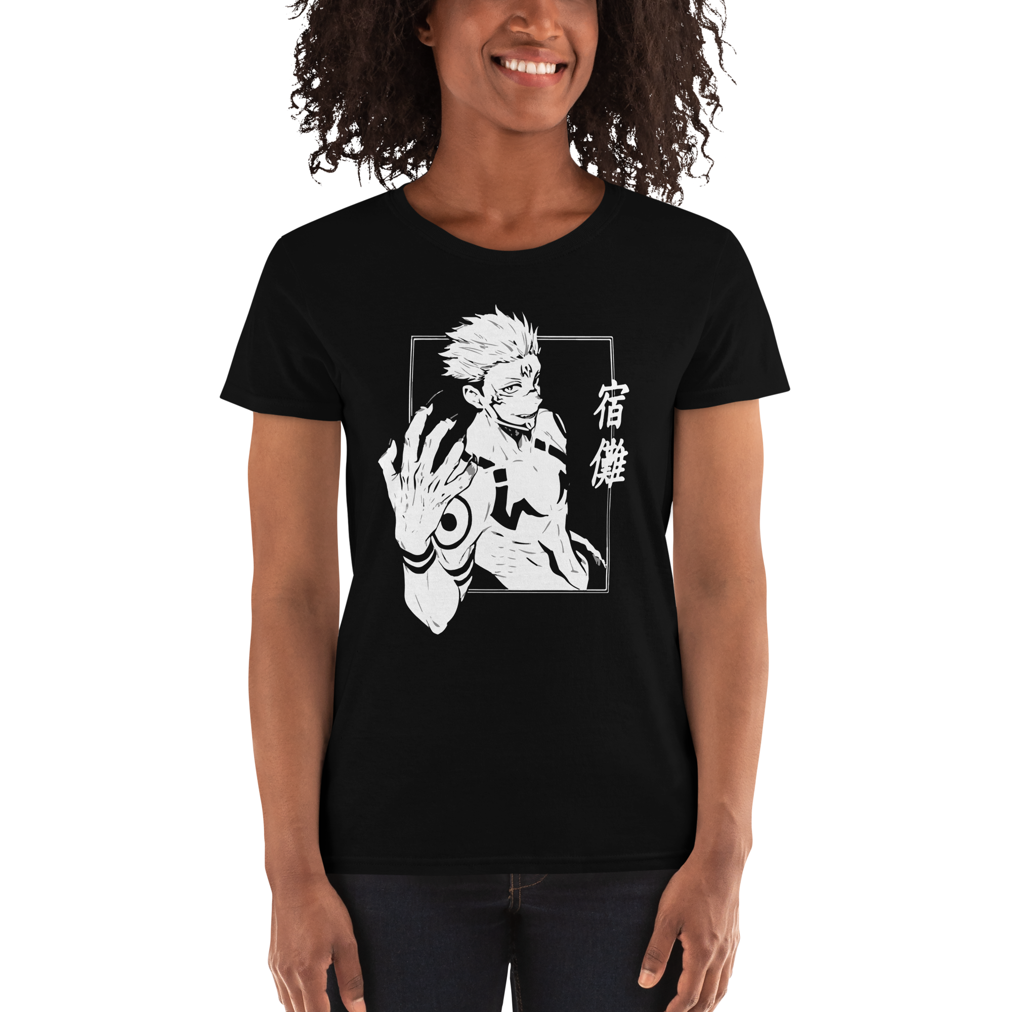 camiseta mujer sukuna jujutsu kaisen
