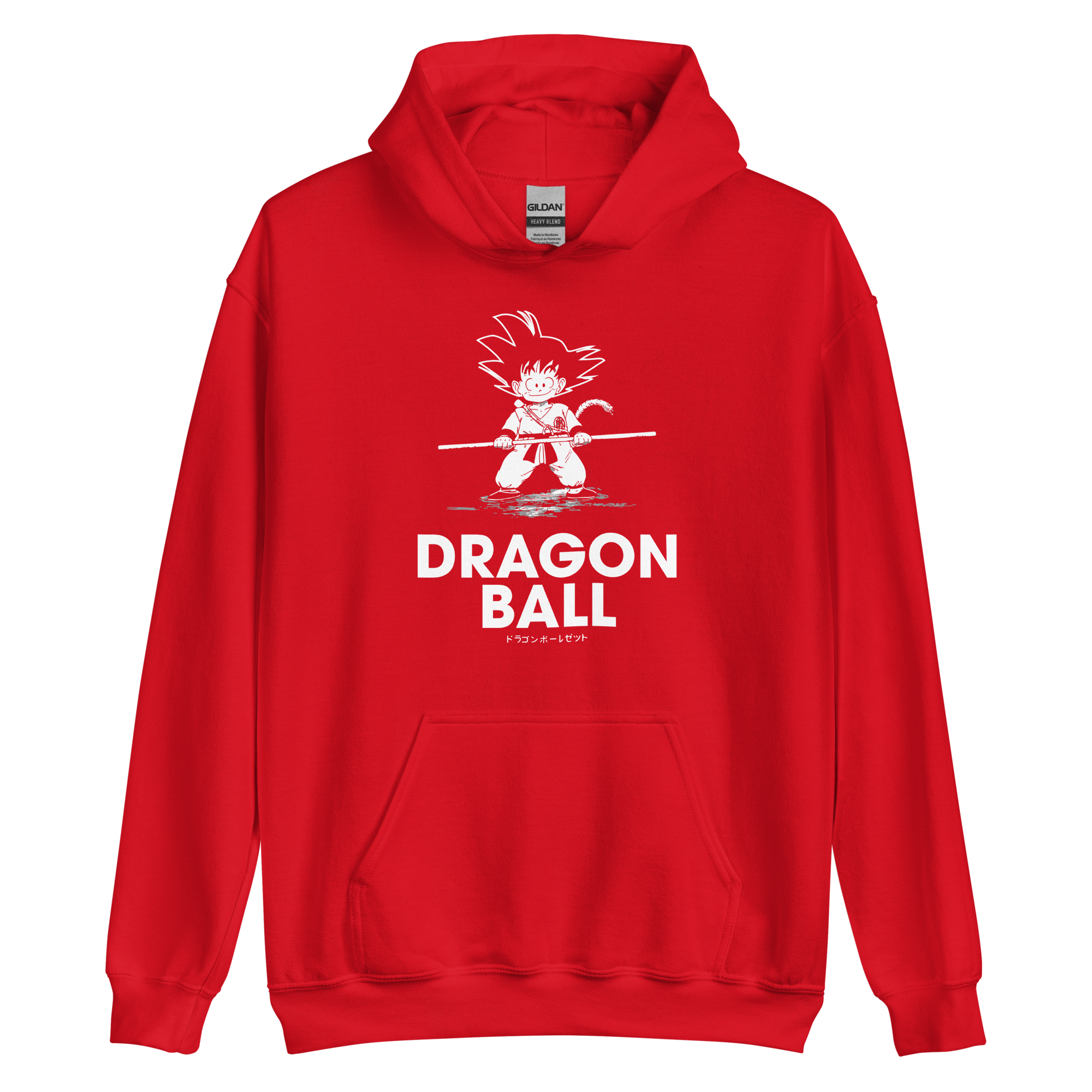 sudadera goku roja