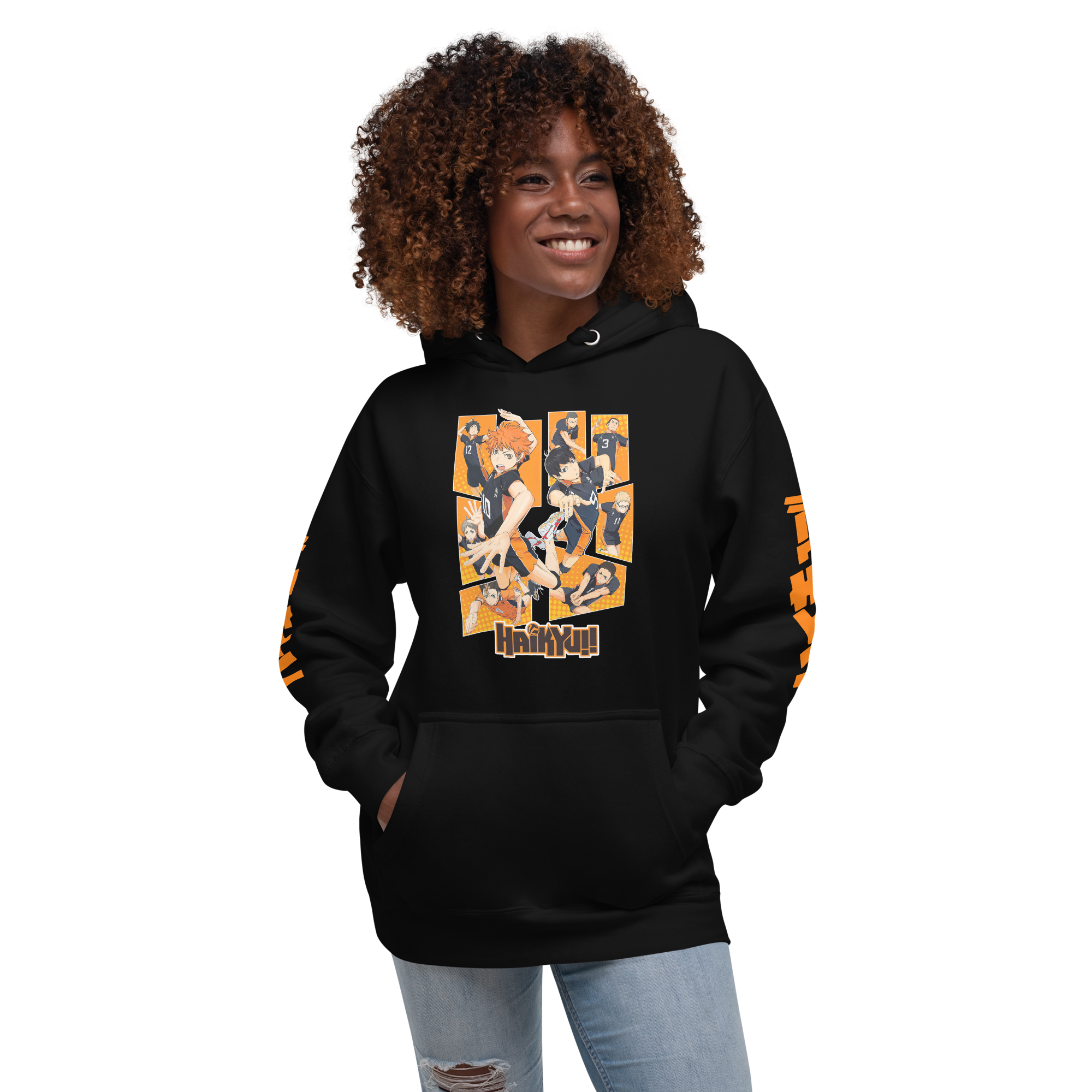 sudadera shoyo hinata haikyuu mujer