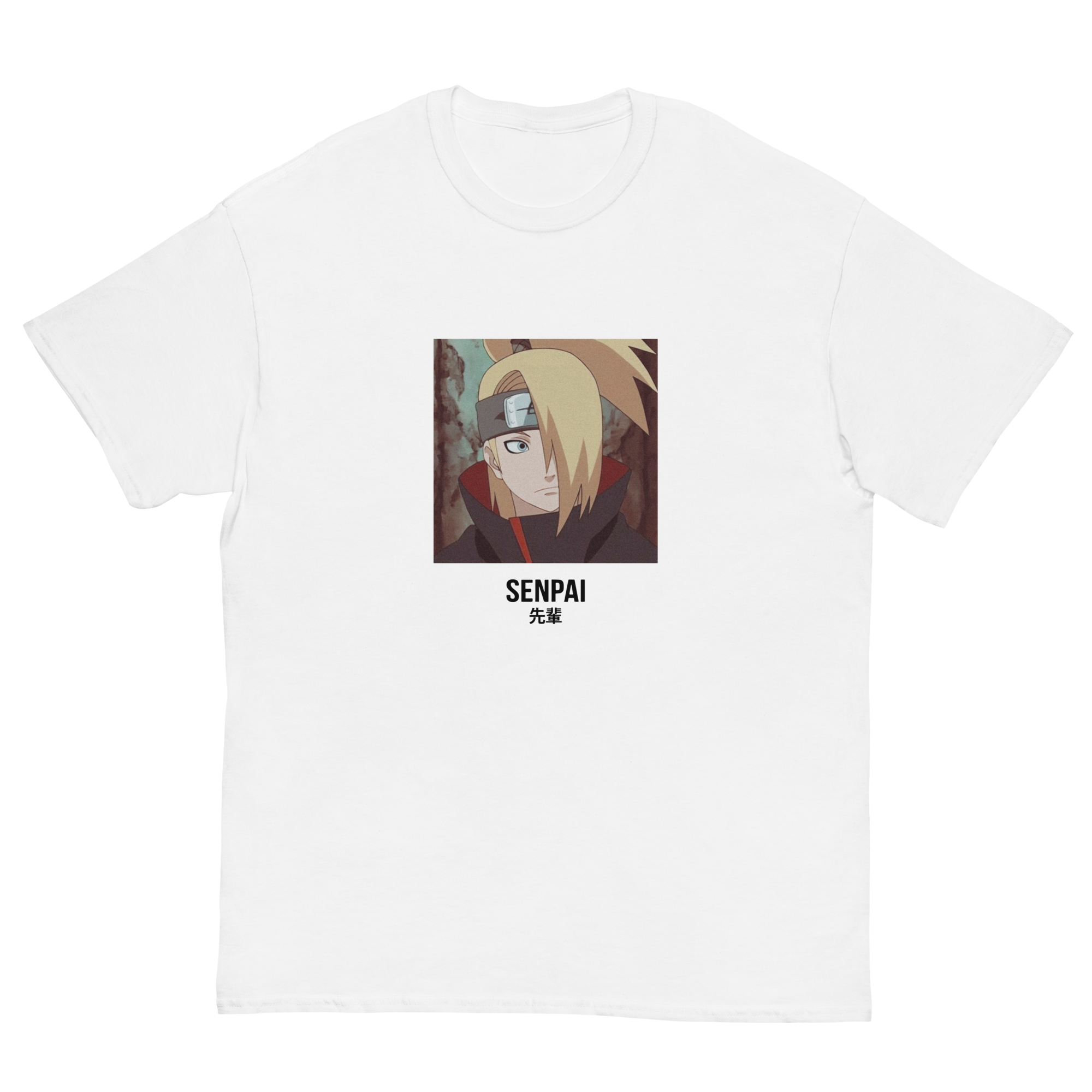 camiseta blanca unisex deidara akatsuki