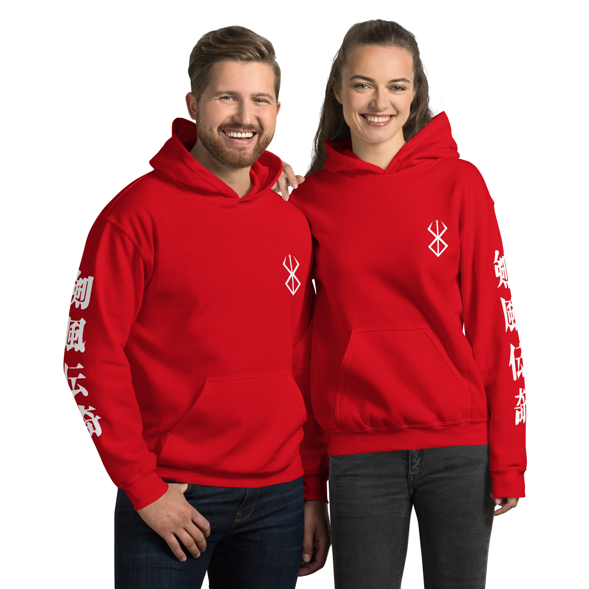 sudadera roja estigma maldito berserk