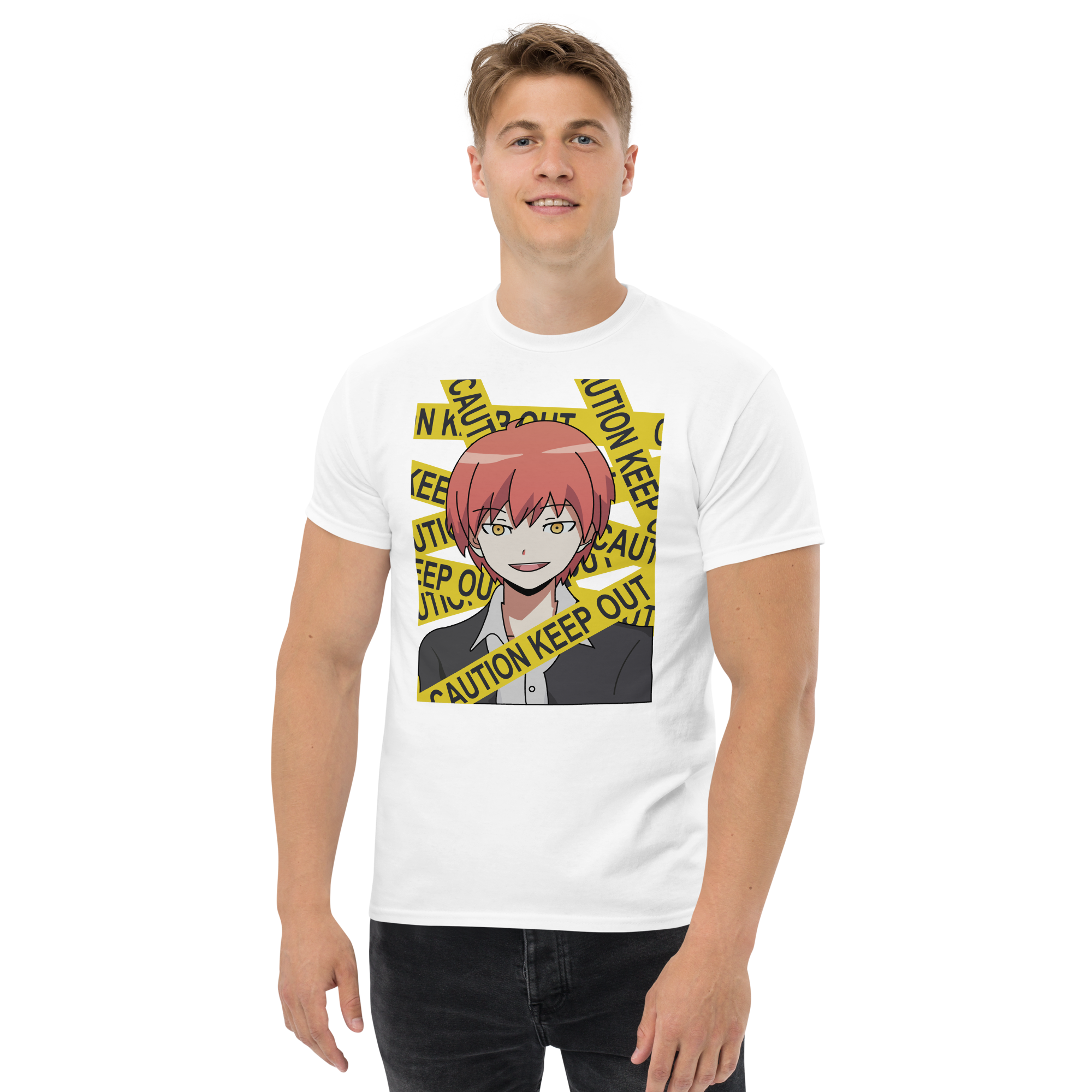 camiseta blanca barata Karma Akabane
