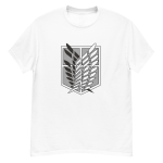 camiseta blanca shingeki no kiojin simbolo