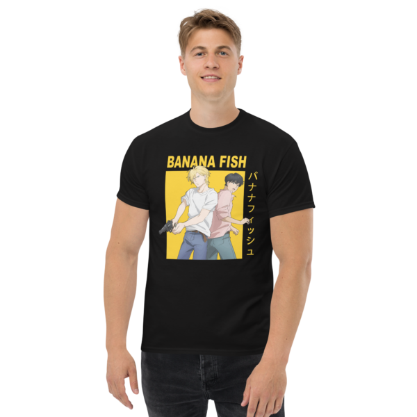 camiseta de los protagonistas de banana fish