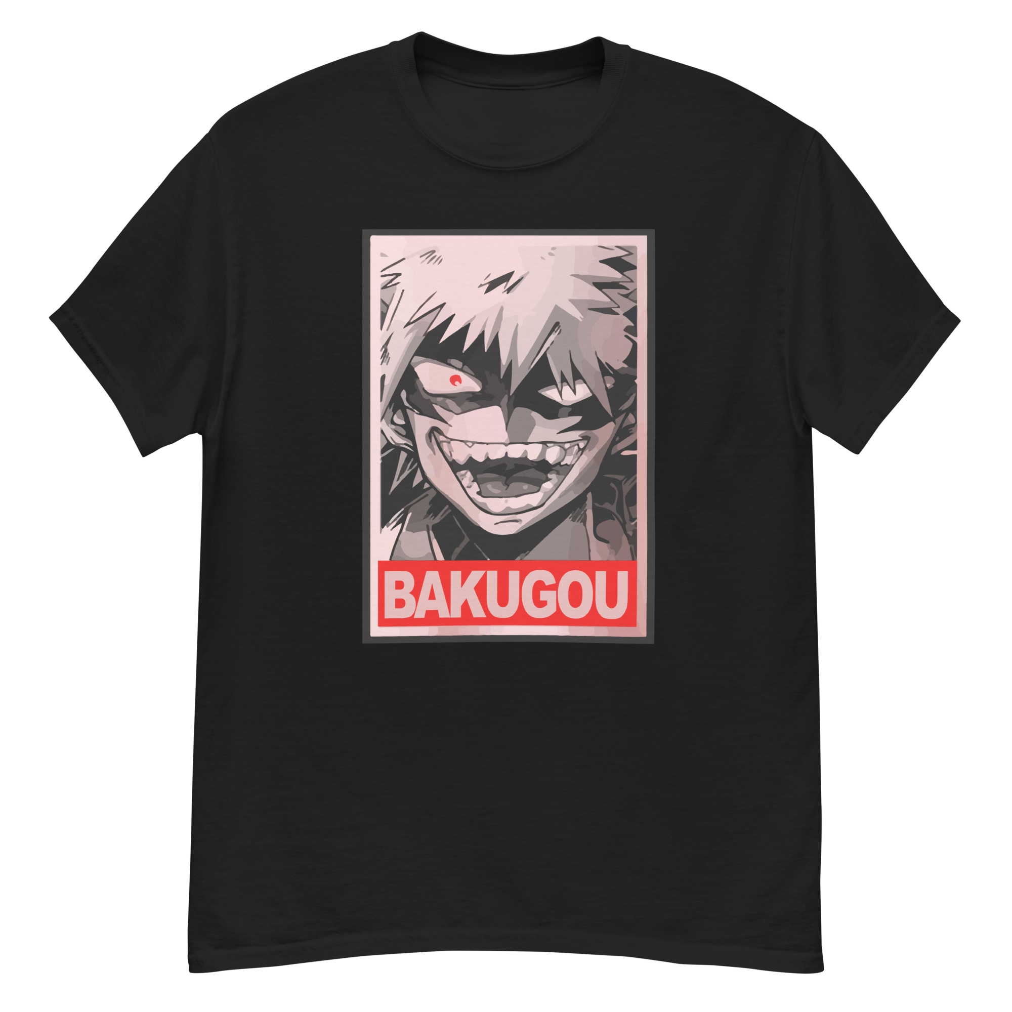 camiseta katsuki bakugo negra barata