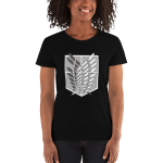 camiseta para mujer ataque a los titanes