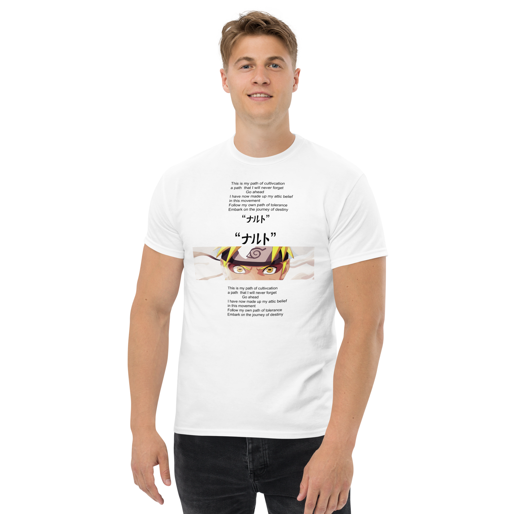camiseta blanca naruto shippuden