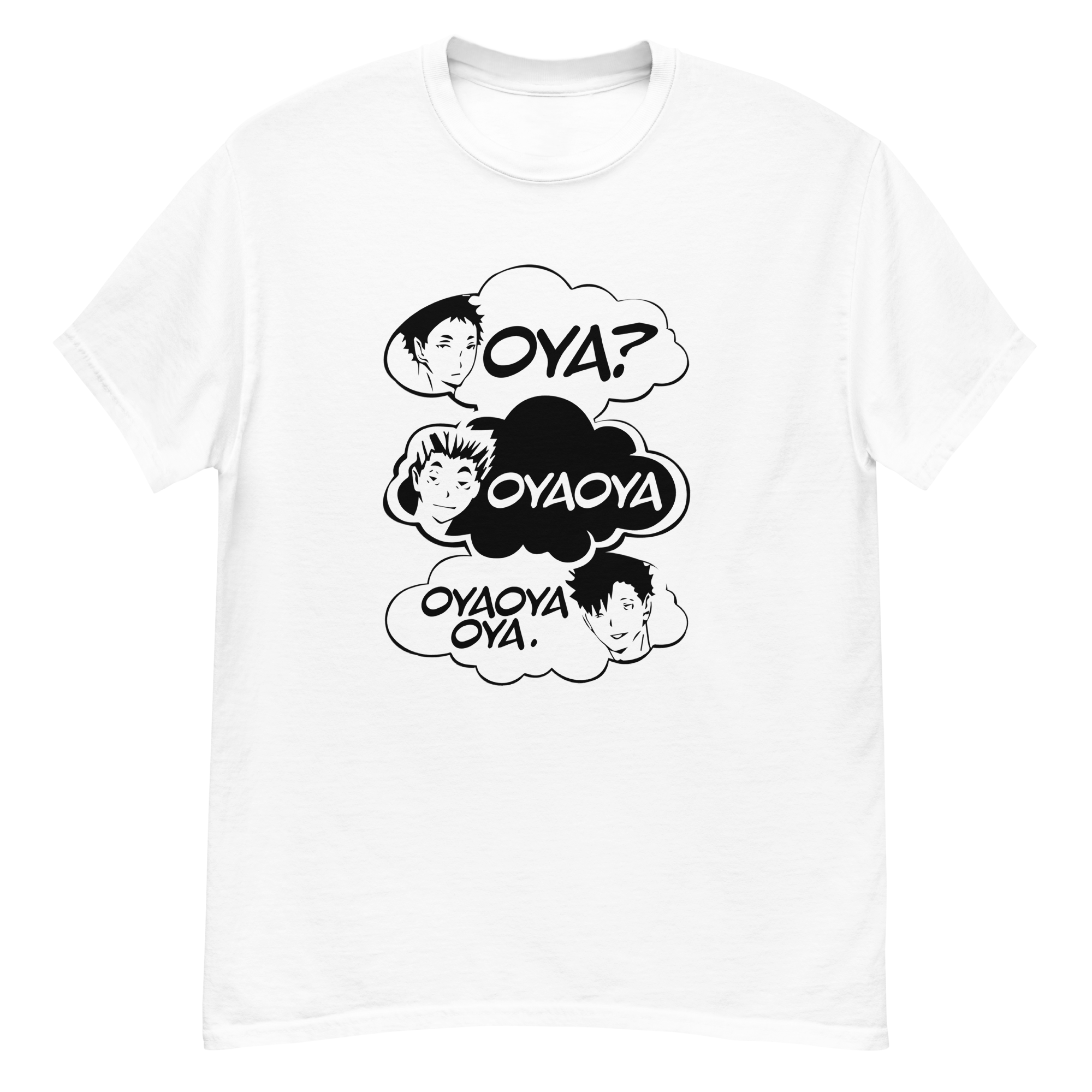 camiseta haikyuu blanca oya