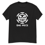 camiseta negra de los piratas corazon
