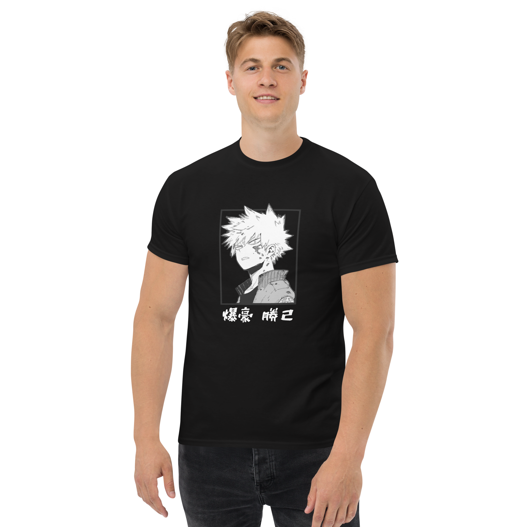 camiseta para hombre bakugo barata