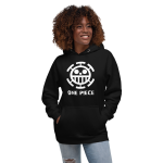 sudadera unisex negra piratas heart