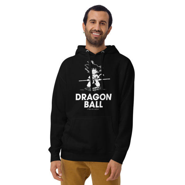 sudadera negra dragon ball hombre