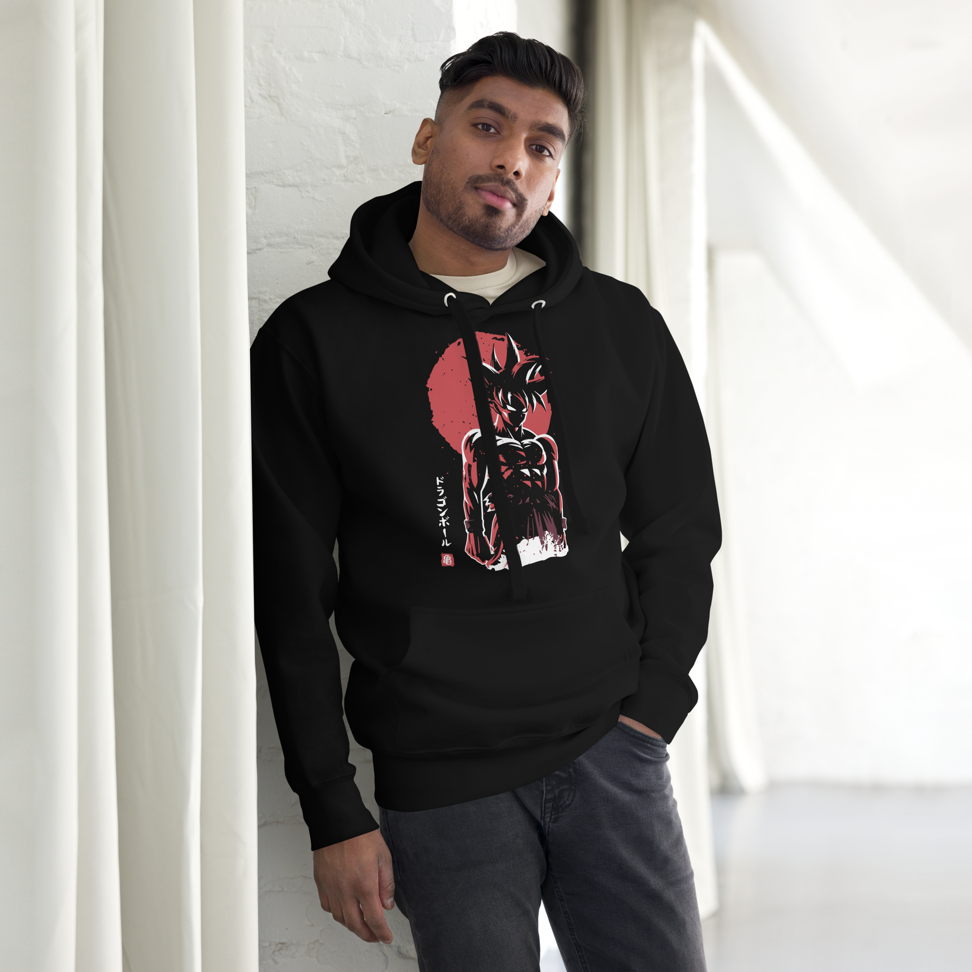 sudadera son goku negra hombre sudadera son goku negra hombre