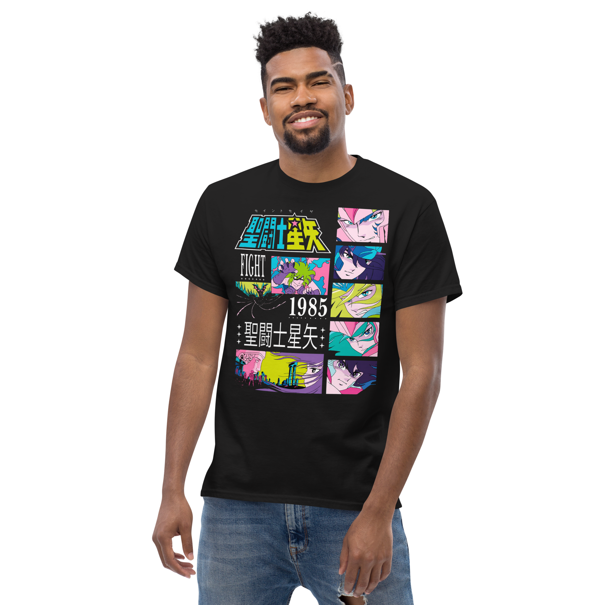 camiseta-saint-seiya-negra