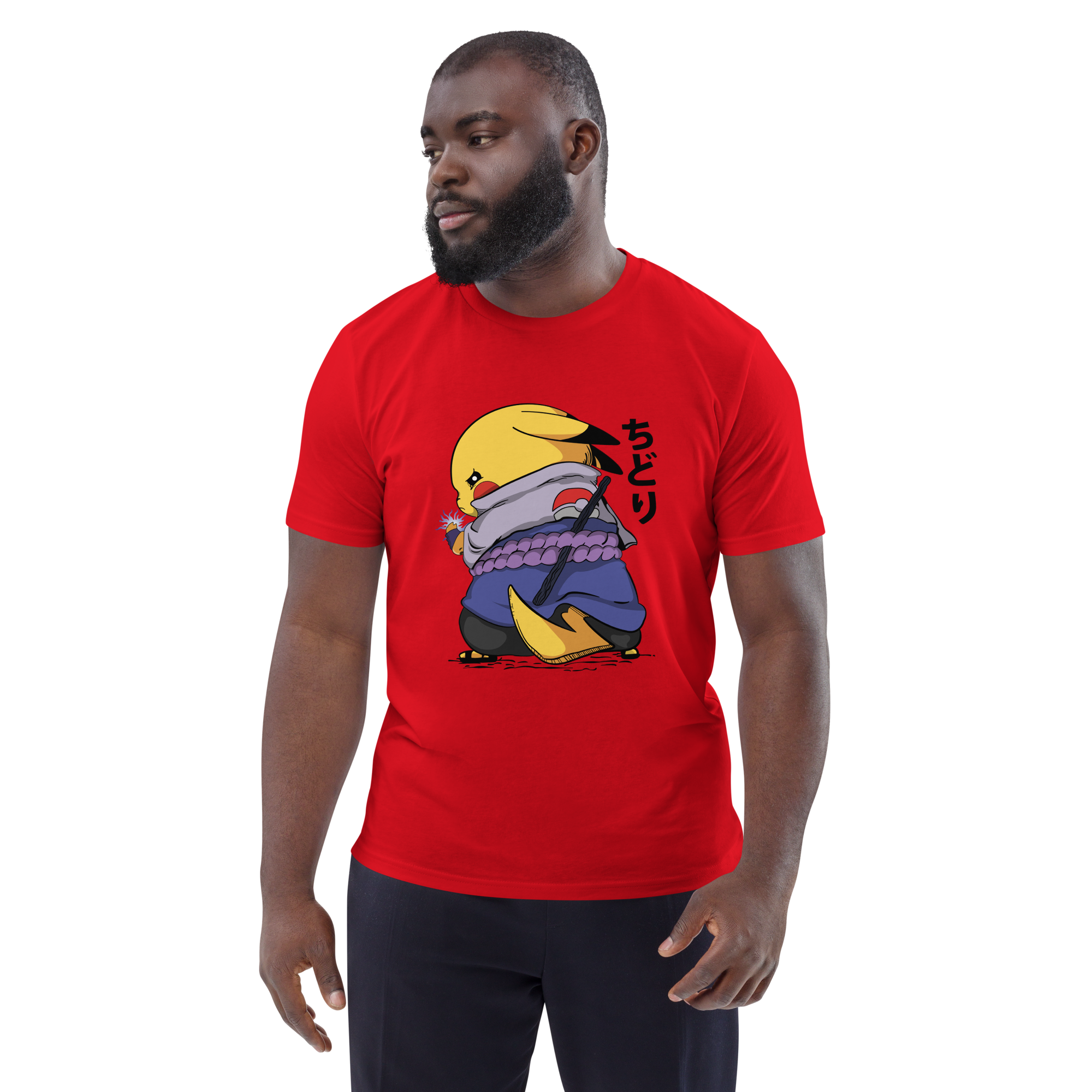camiseta-pikachu-sasuke-roja