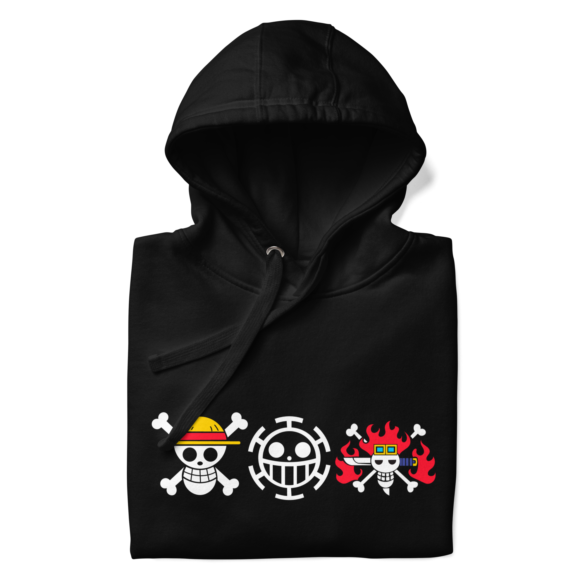 sudadera-banderas-one-piece-negra
