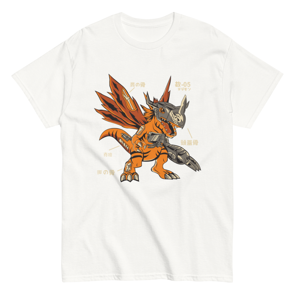 Digimon Adventure Gabumon Mens T Shirts 100% Cotton Short Sleeve