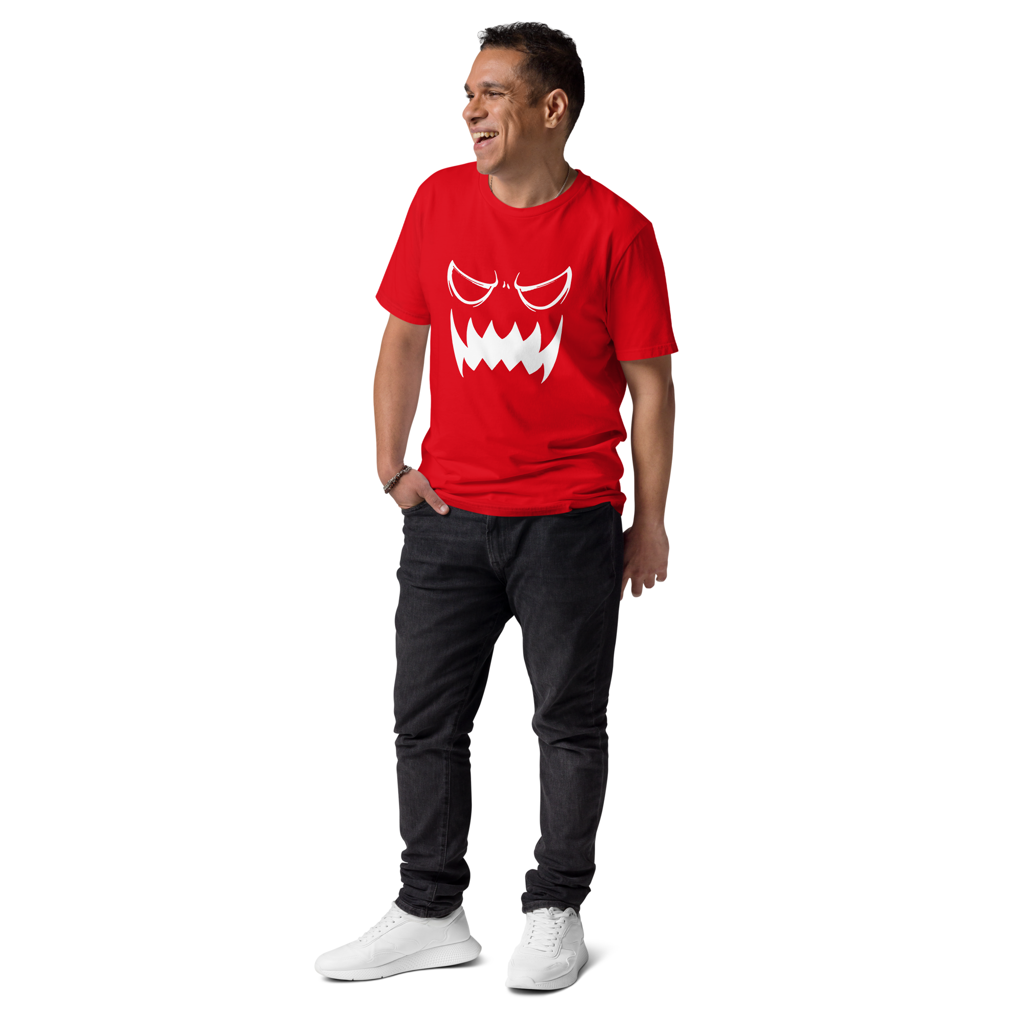 unisex-organic-cotton-t-shirt-red-front-6585c6f83b102