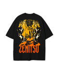 Camiseta oversize Kimetsu no Yaiba Zenitsu  - Negra - Edición Exclusiva