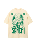 Camiseta oversize Kimetsu no Yaiba Sanemi  - Beige - Edición Exclusiva