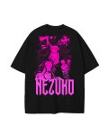 Camiseta oversize Kimetsu no Yaiba Nezuko  - Negra  - Edición Exclusiva
