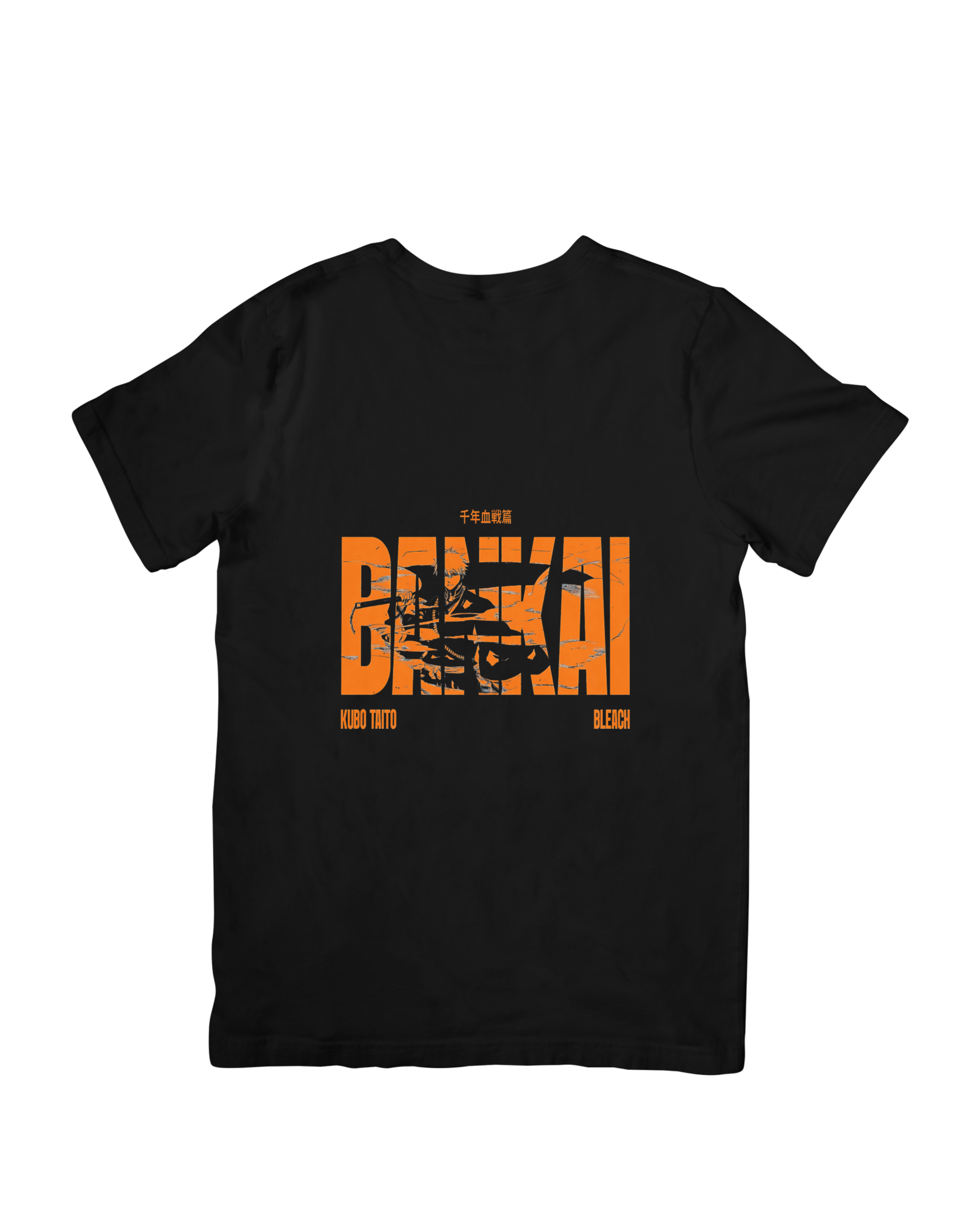 Camiseta negra de bleach bankai