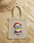 Bolsa de tela navidad Personaje Amarillo Gafas