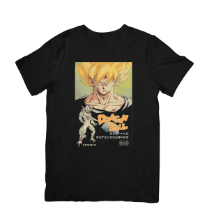 Camiseta Duelo Espacial Héroe y Villano Anime