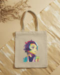 Bolsa de Tela Joven Espadachín Anime Colorido