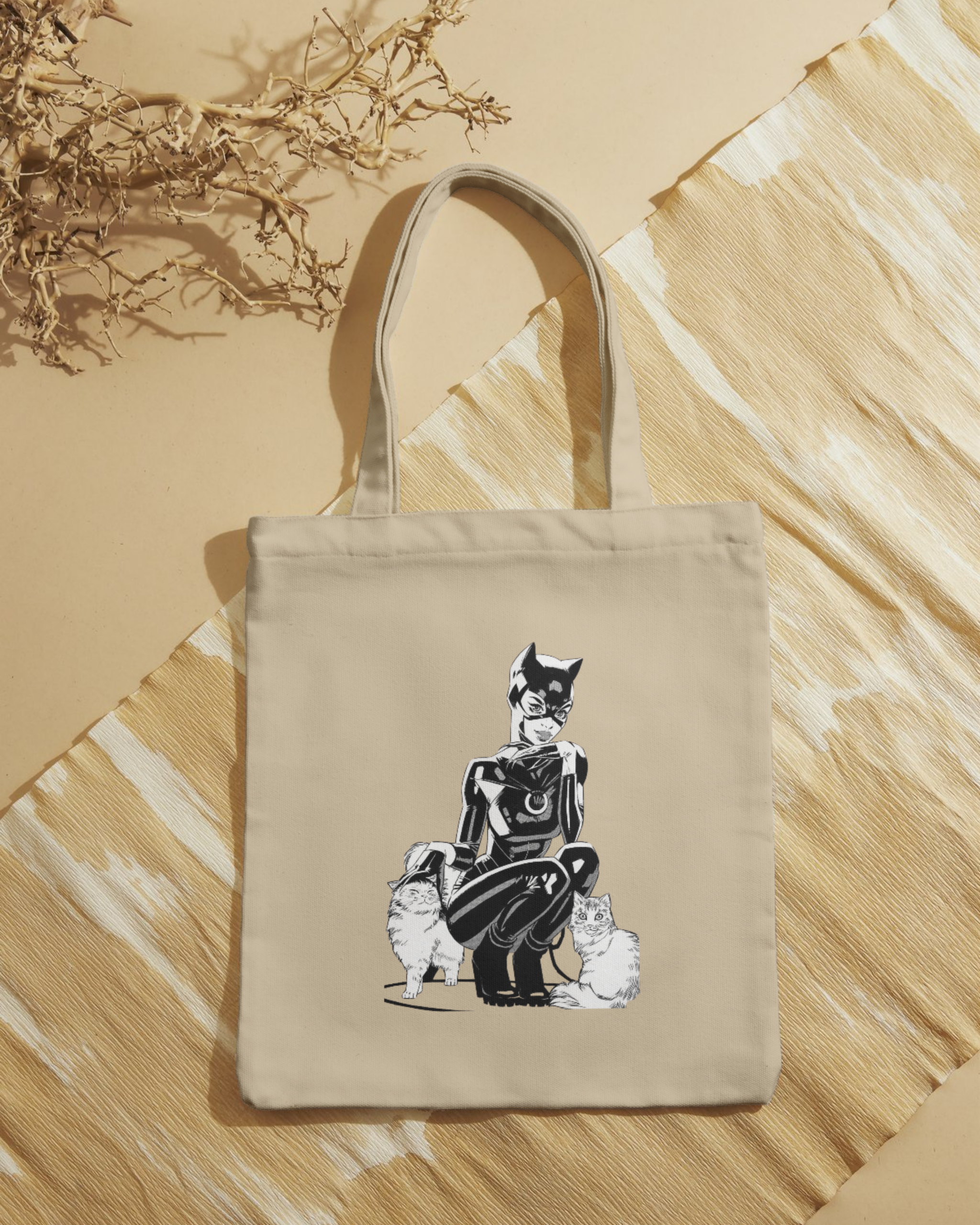 Tote bag Cat Woman