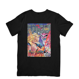 Camiseta Guerrero del Espacio Pelo Negro Anime