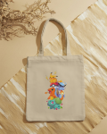 Bolsa de Tela Monstruos de Bolsillo en Fila