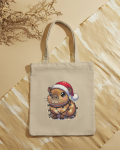 Bolsa de tela navidad Capibara