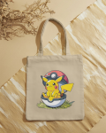 Bolsa de Tela Ratón Eléctrico Amarillo Anime
