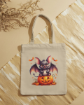 Bolsa de tela halloween Vampiro Calabaza
