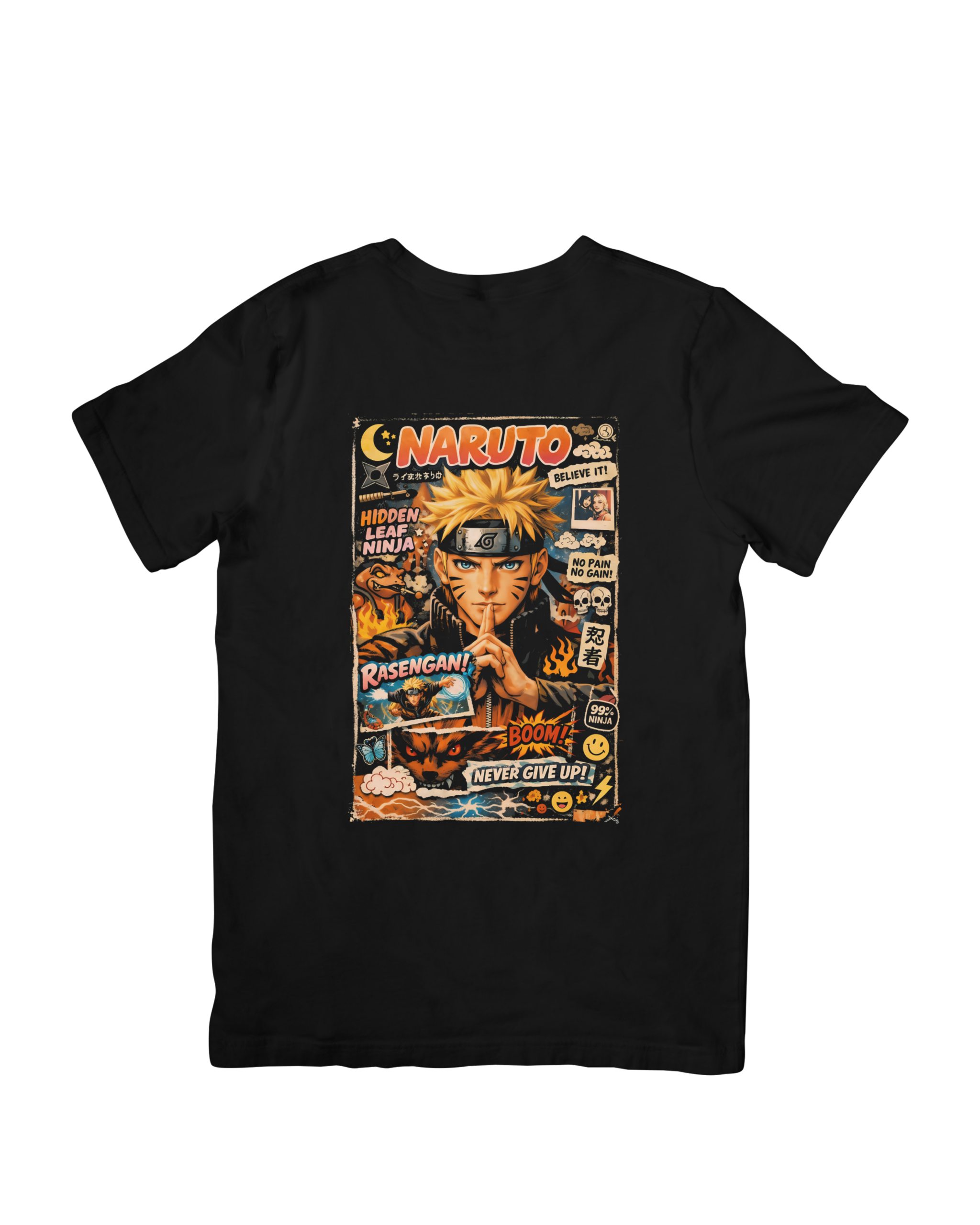 Camiseta Naruto estilo Manga