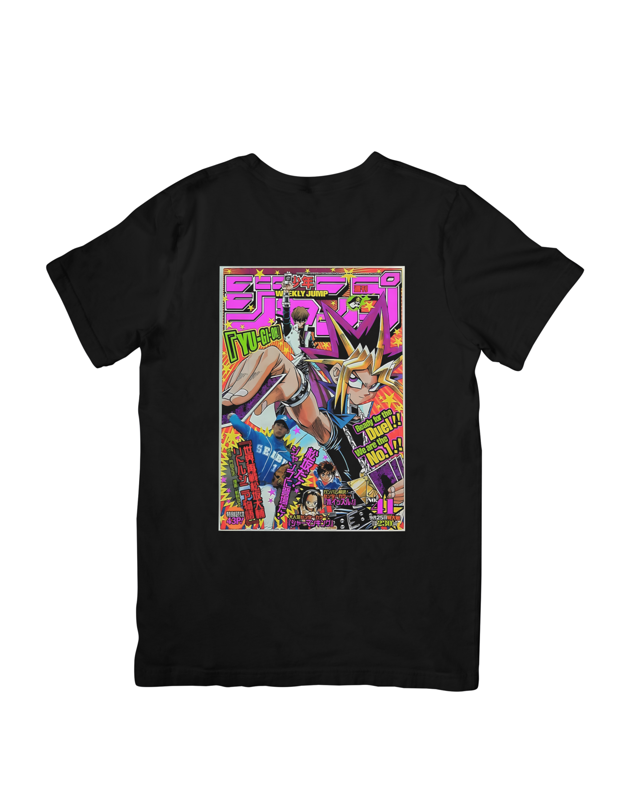 camiseta negra de yugi muto de yu-gi-oh