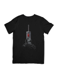 Camiseta Espadachín Negro Dark Fantasy Masculina