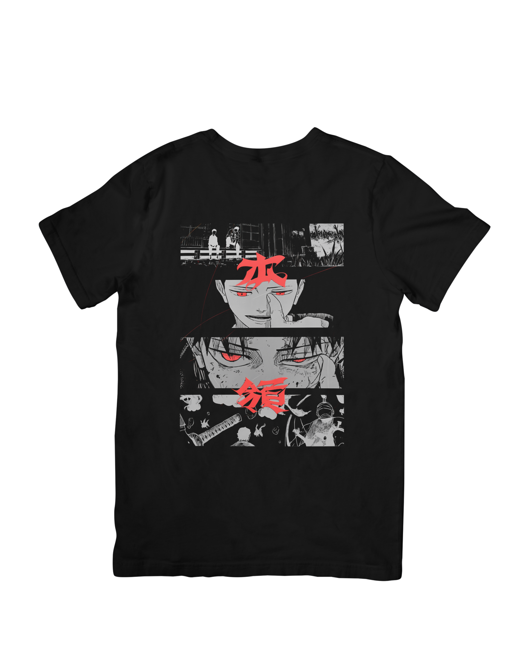 camiseta negra de chihiro rokuhira de kagurabachi